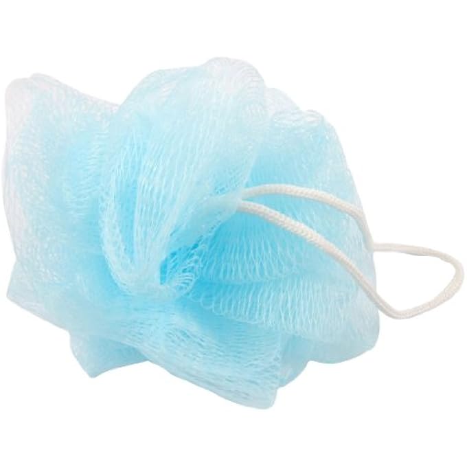 Bathing Shower Body Exfoliate Puff Mesh Net Ball 2 Pcs Blue (id: 082 2c9 e73 4d6 8af